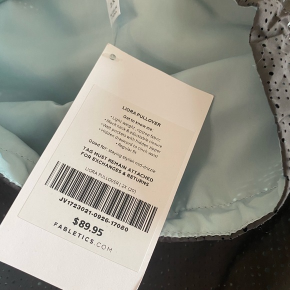 Fabletics NWT Liora Perforated Pullover - Picture 6 of 6